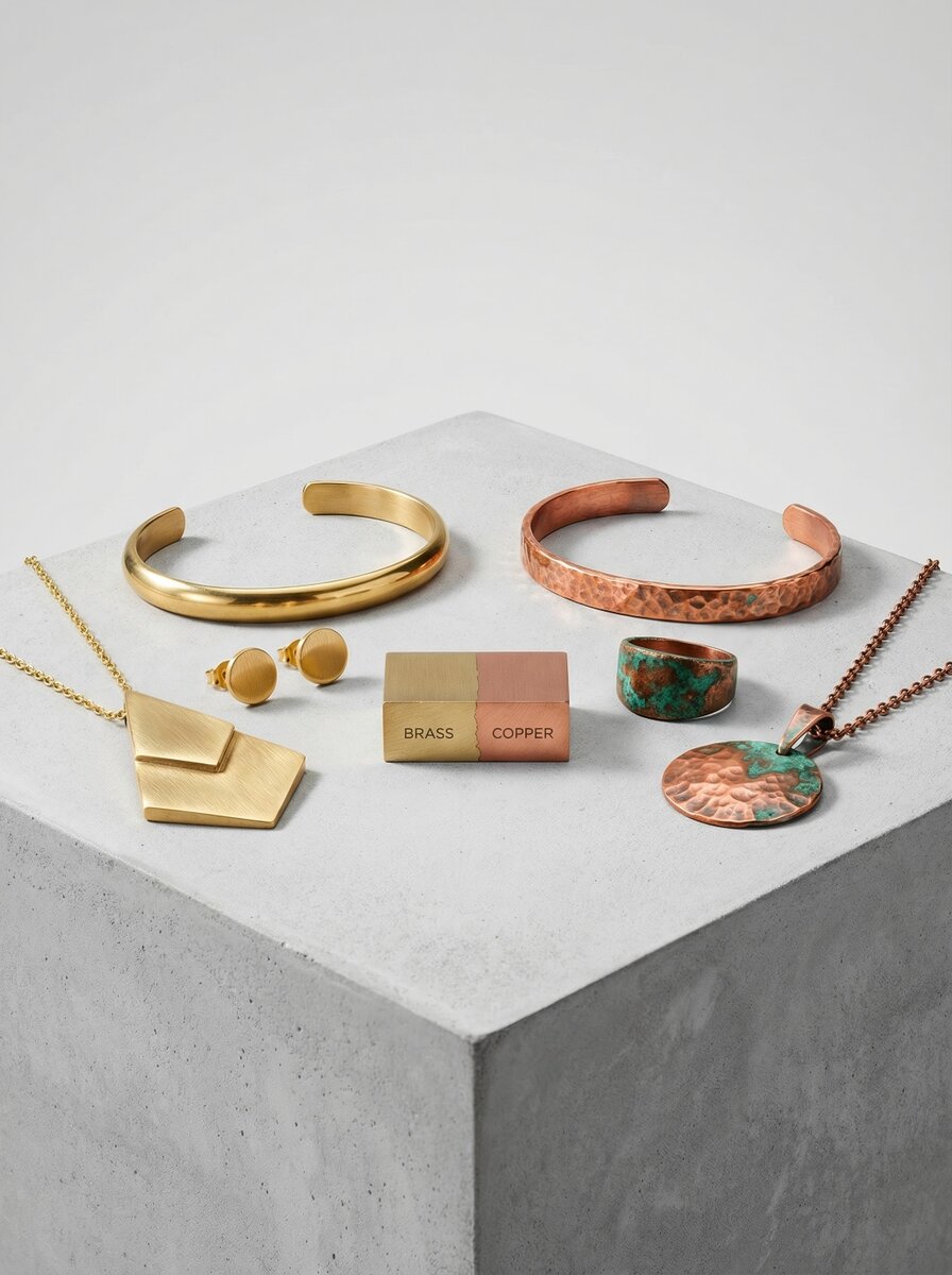brass vs copper jewelry material comparison
