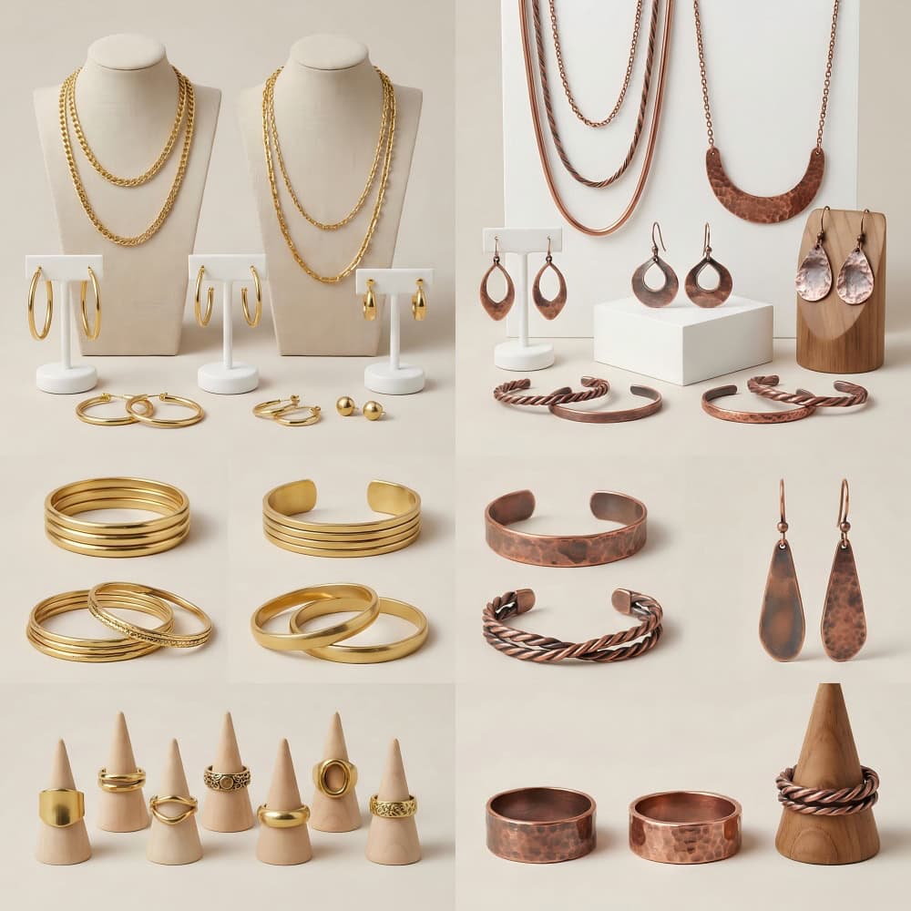 Brass and Copper Jewelry Collection