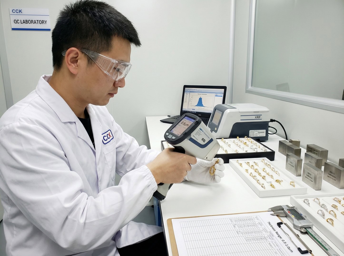 CCK electroplating thickness measurement scenario