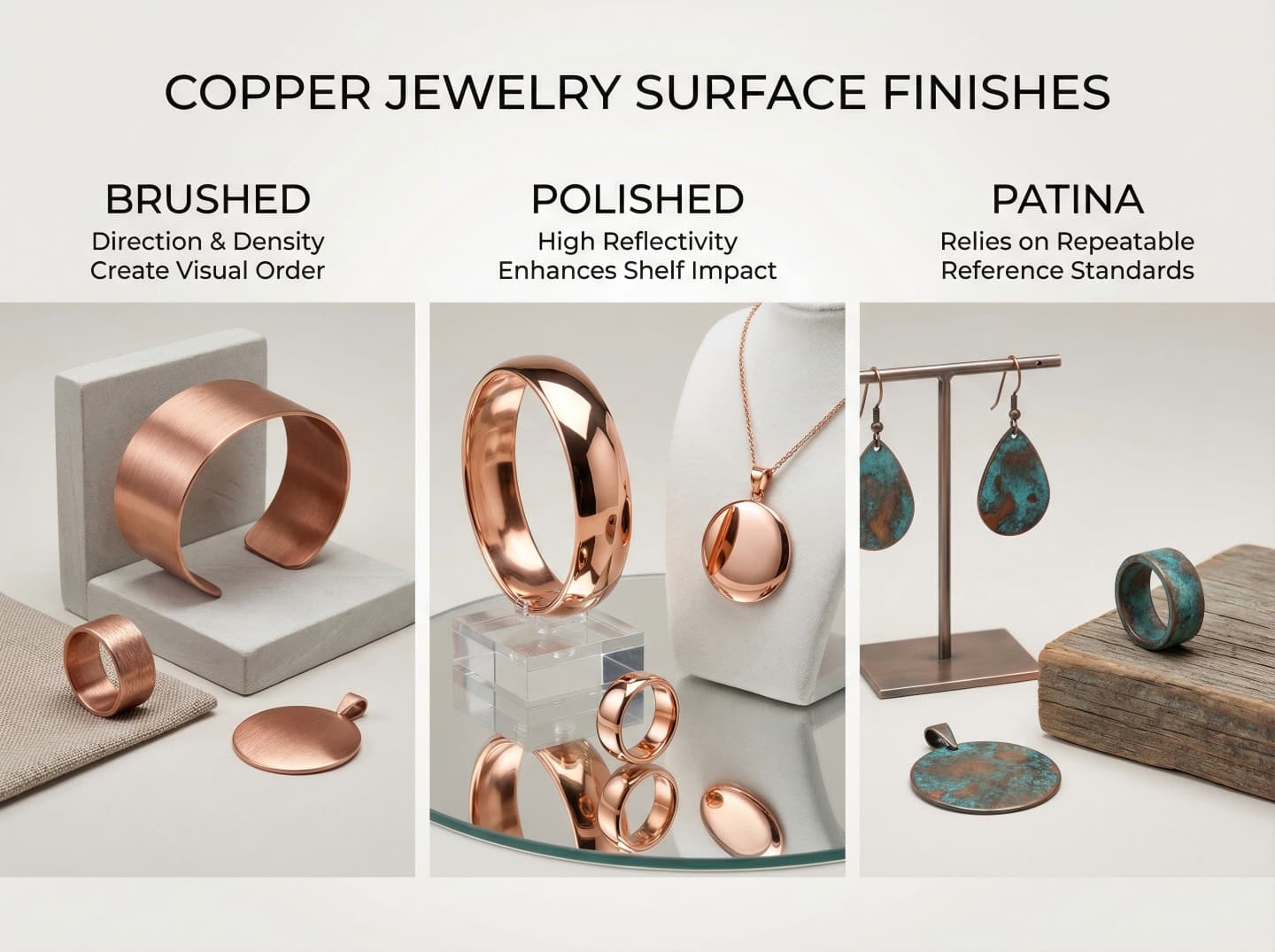 Copper Jewelry Surface Finishes1