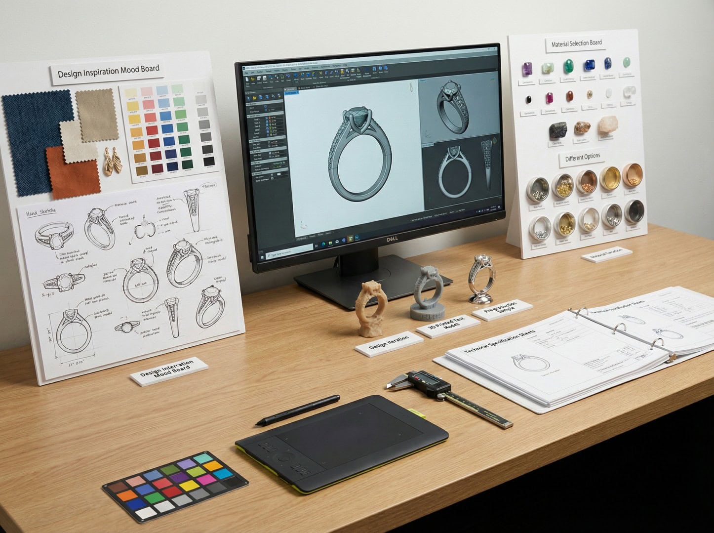 Jewelry product design development and display