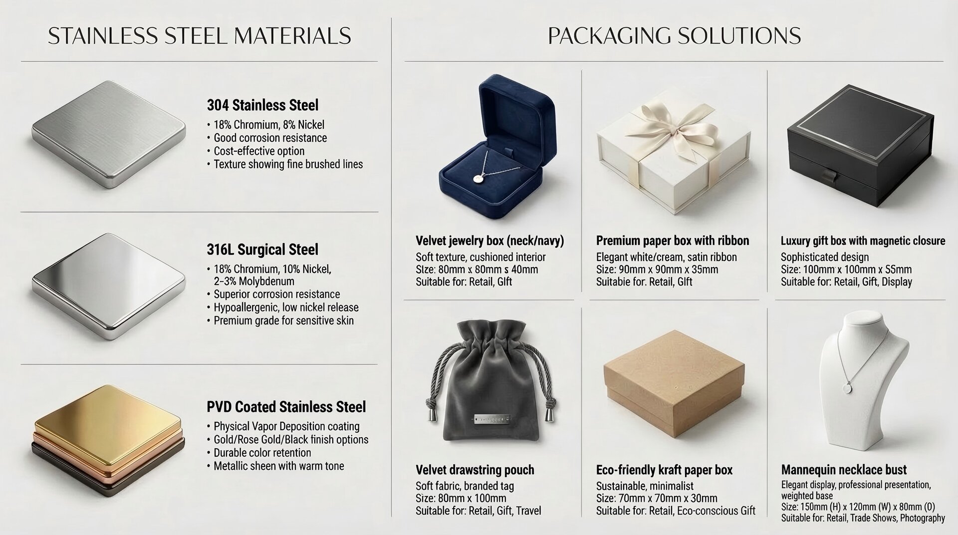Necklaces Types Materials