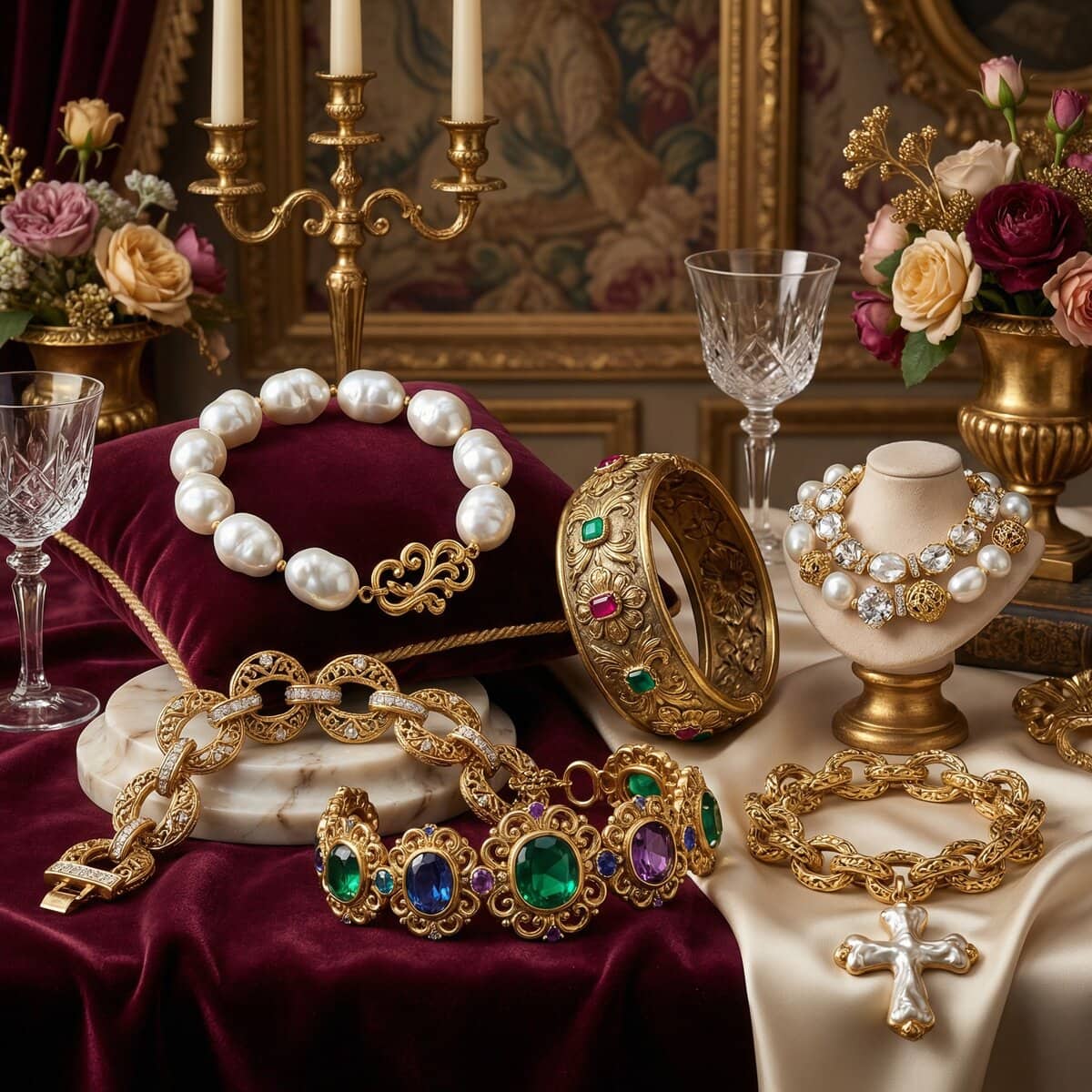 Baroque Style Bracelet Professional Display