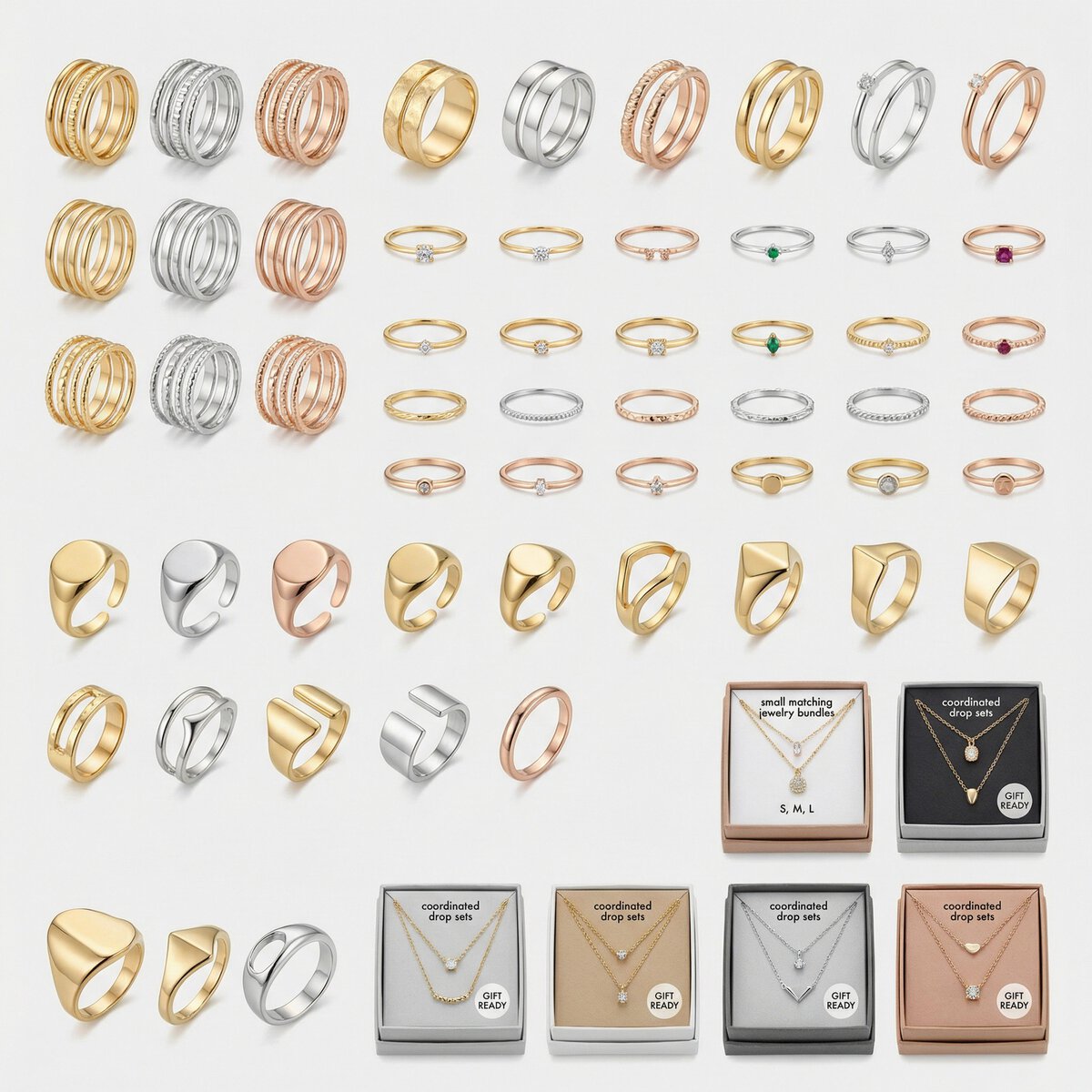 Fashion Jewelry rings Assortment