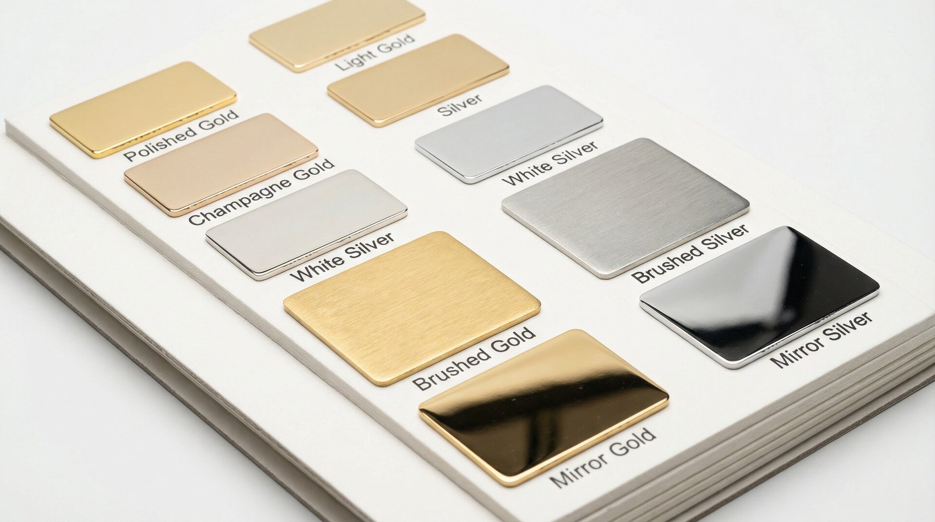 Premium Jewelry Plating Swatch Display