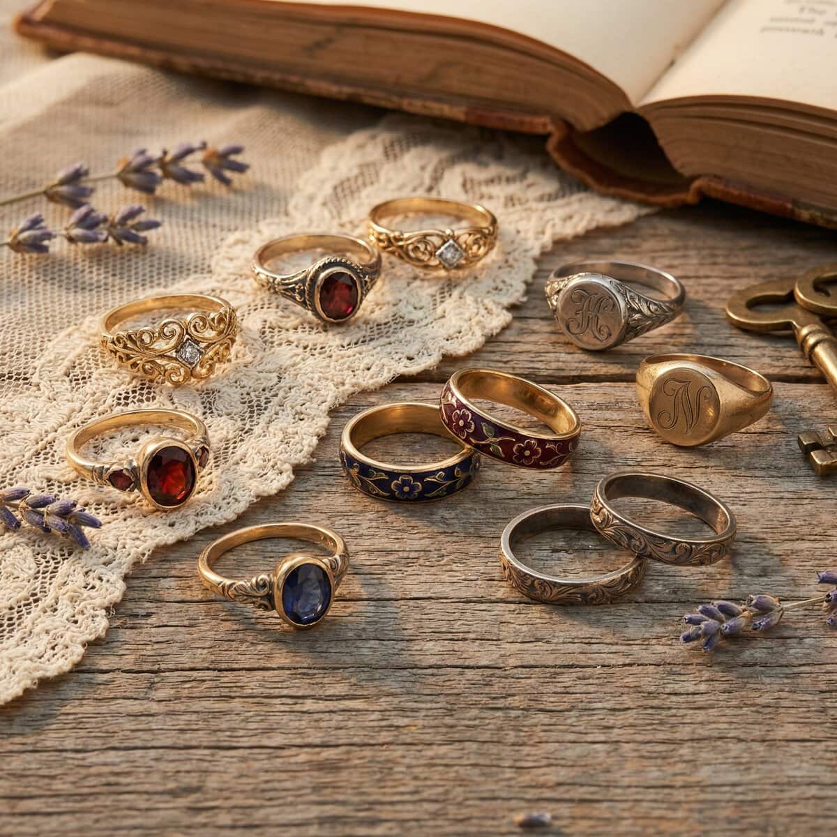 Vintage Ring Style Professional Display