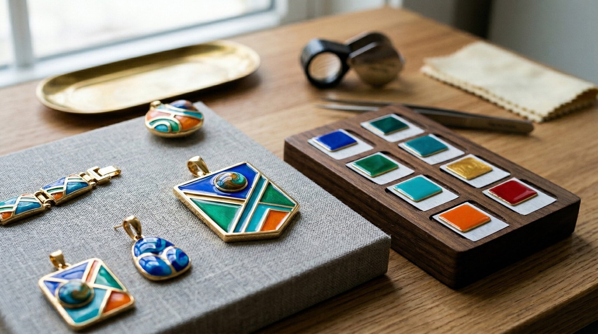 Jewelry Epoxy Enamel Approval Scene