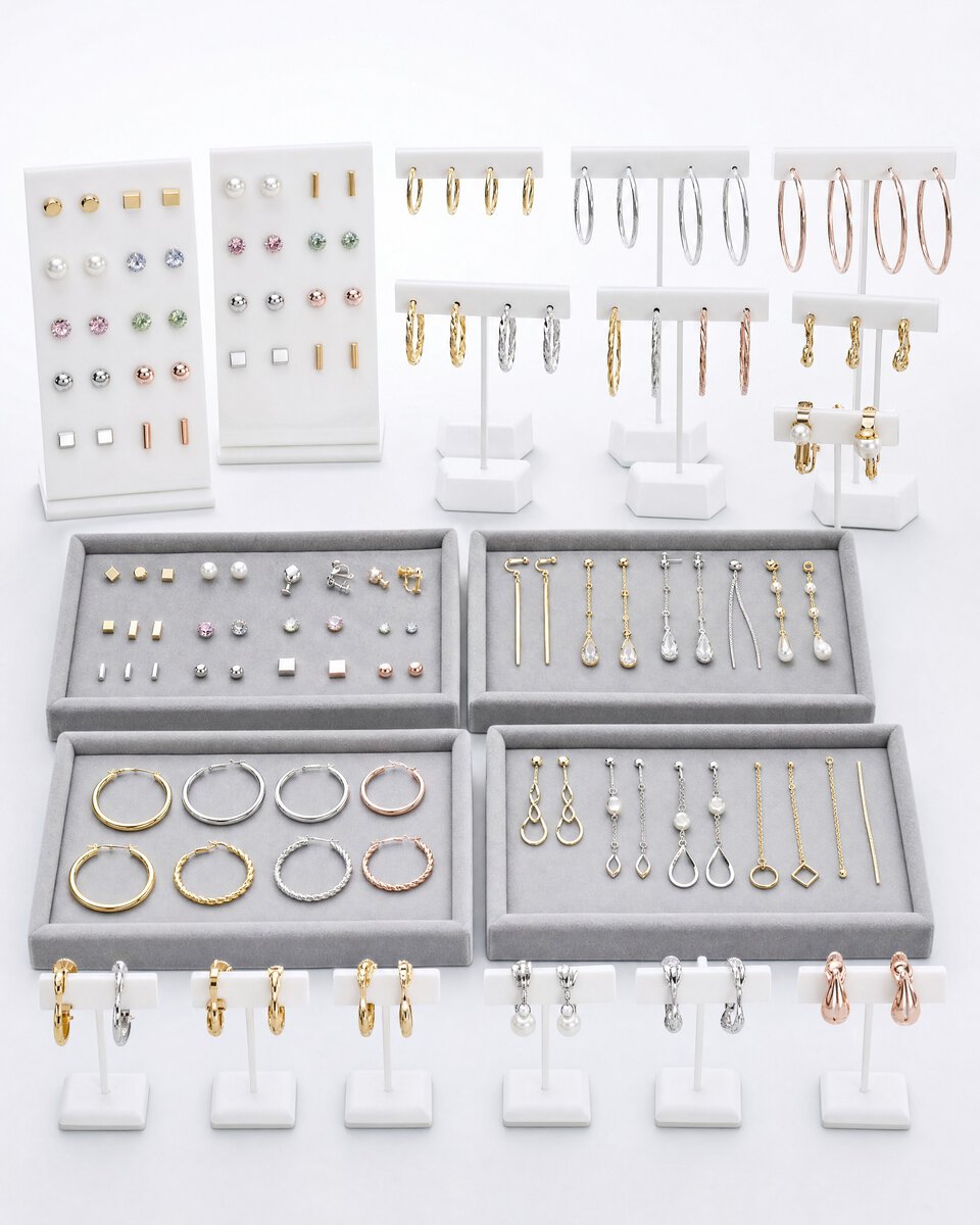 B2B Earring Collection Catalog Display