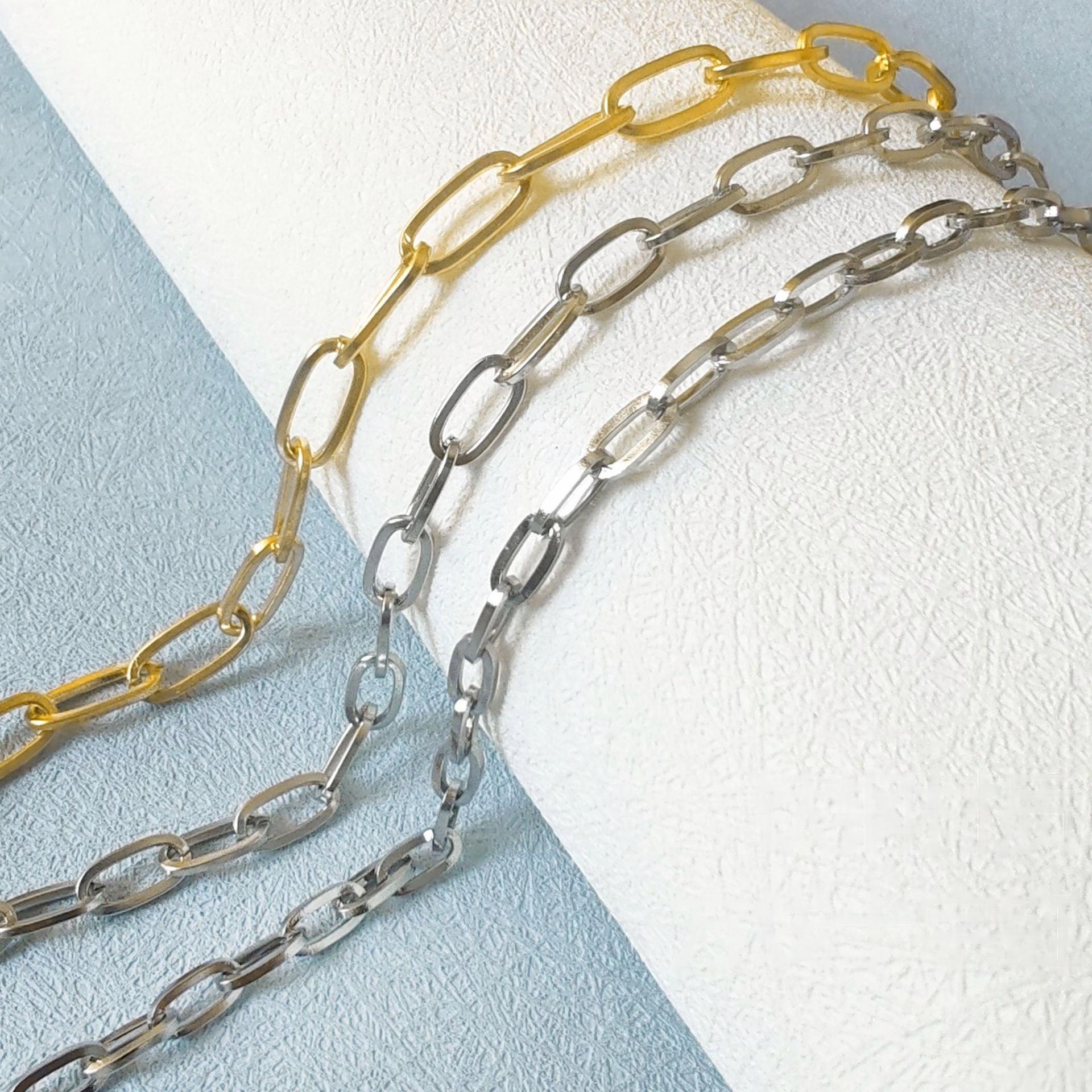 Square Wire Cross Link Chain