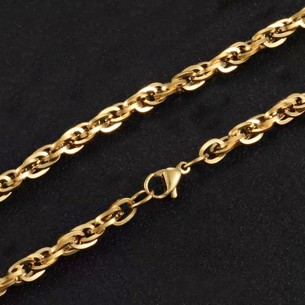Square Wire Double Link Chain